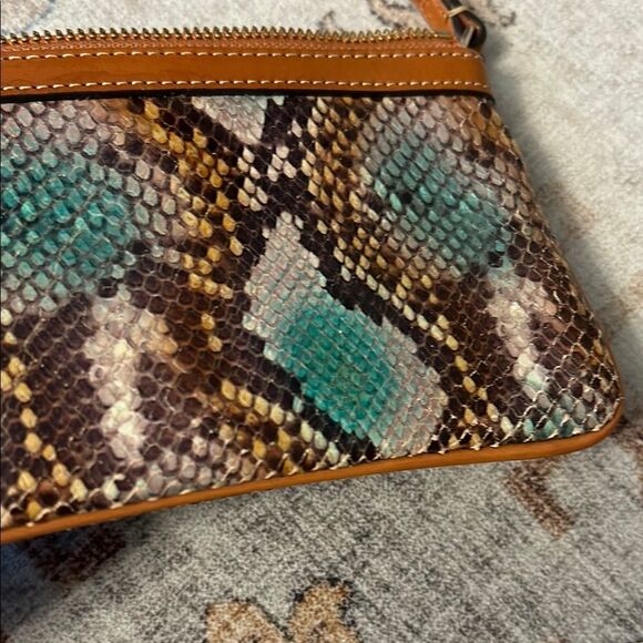 Dooney & Bourke Multicolor Python Print Wristlet - Picture 6 of 6